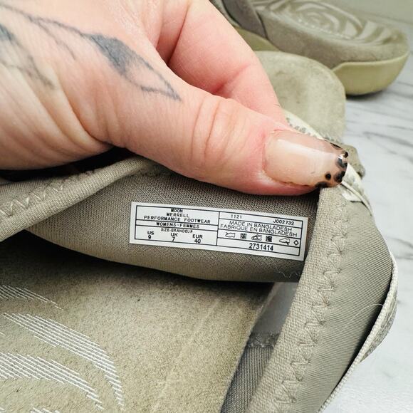 Merrell Terran 3 Cush Tan Leather Sandals Women’s Size 9 - Picture 10 of 11